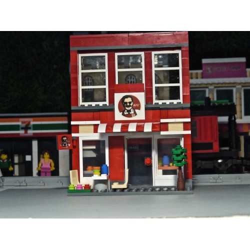  Mini Street View Store And Figures Building Blocks Assemble Game Toy 